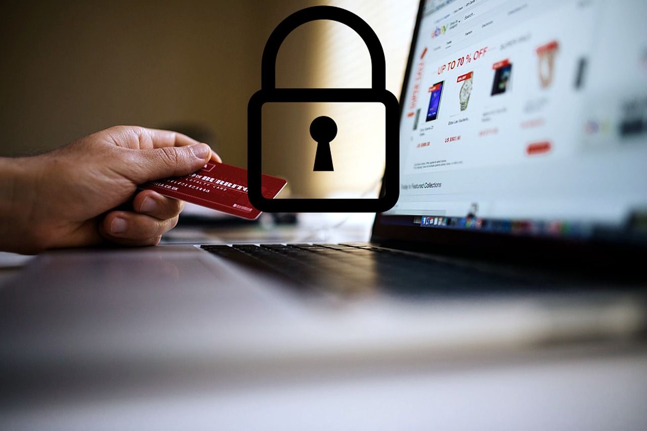 Secure online payment concept representing safe transactions when hiring freelancers